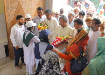 পাবনার আদর্শ গার্লস হাই স্কুল এর নব নির্মিত মিলনায়তনের উদ্বোধন