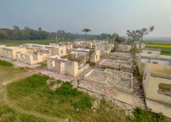 আশ্রয়ণ প্রকল্পের ঘর গুড়িয়ে দিয়েছে দুর্বত্তরা, গৃহহীন ৬০ পরিবার