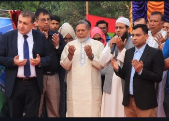 পাবনায় মেগাসান মেডিকেল ইন্ডাষ্ট্রিজ লিমিটেড অ্যাসেম্বলি প্লান্ট এর ভিত্তি প্রস্তর স্থাপনের উদ্বোধন 